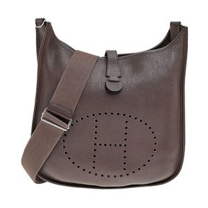 Hermès Evelyne III GM Brown Togo Leather Bag